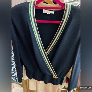 Vintage St. John Evening by Marie Gray Navy Sweater